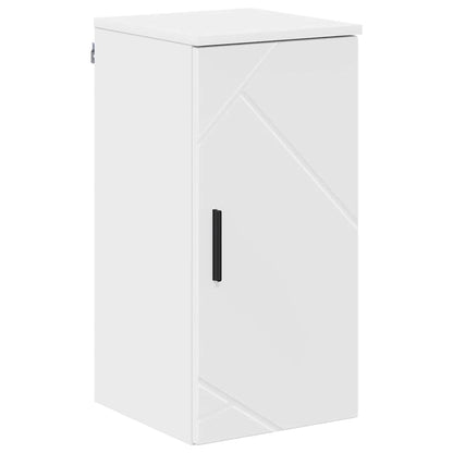 Mobile da Bagno con porta Bianco Lucido 30 x 31,5 x 61 cm