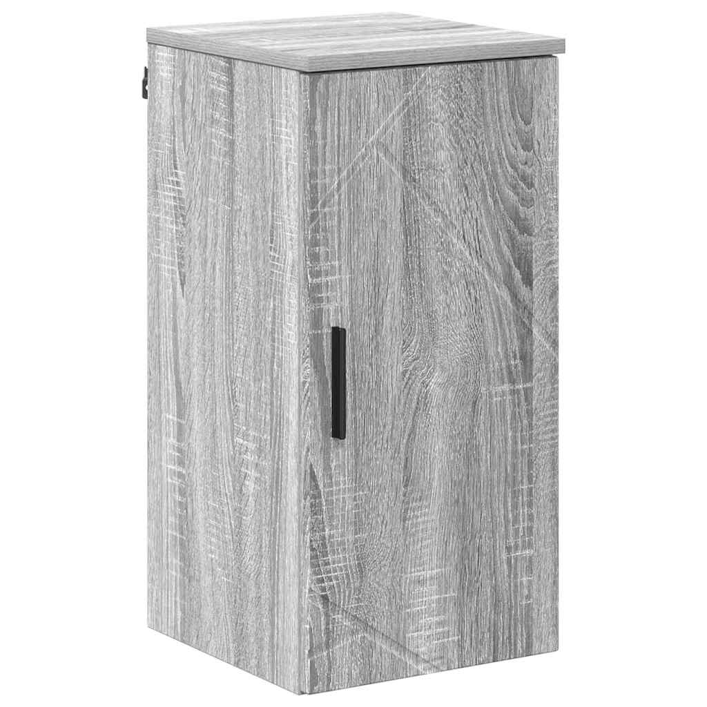 Mobile da Bagno con porta Grigio Sonoma 30 x 31,5 x 61 cm