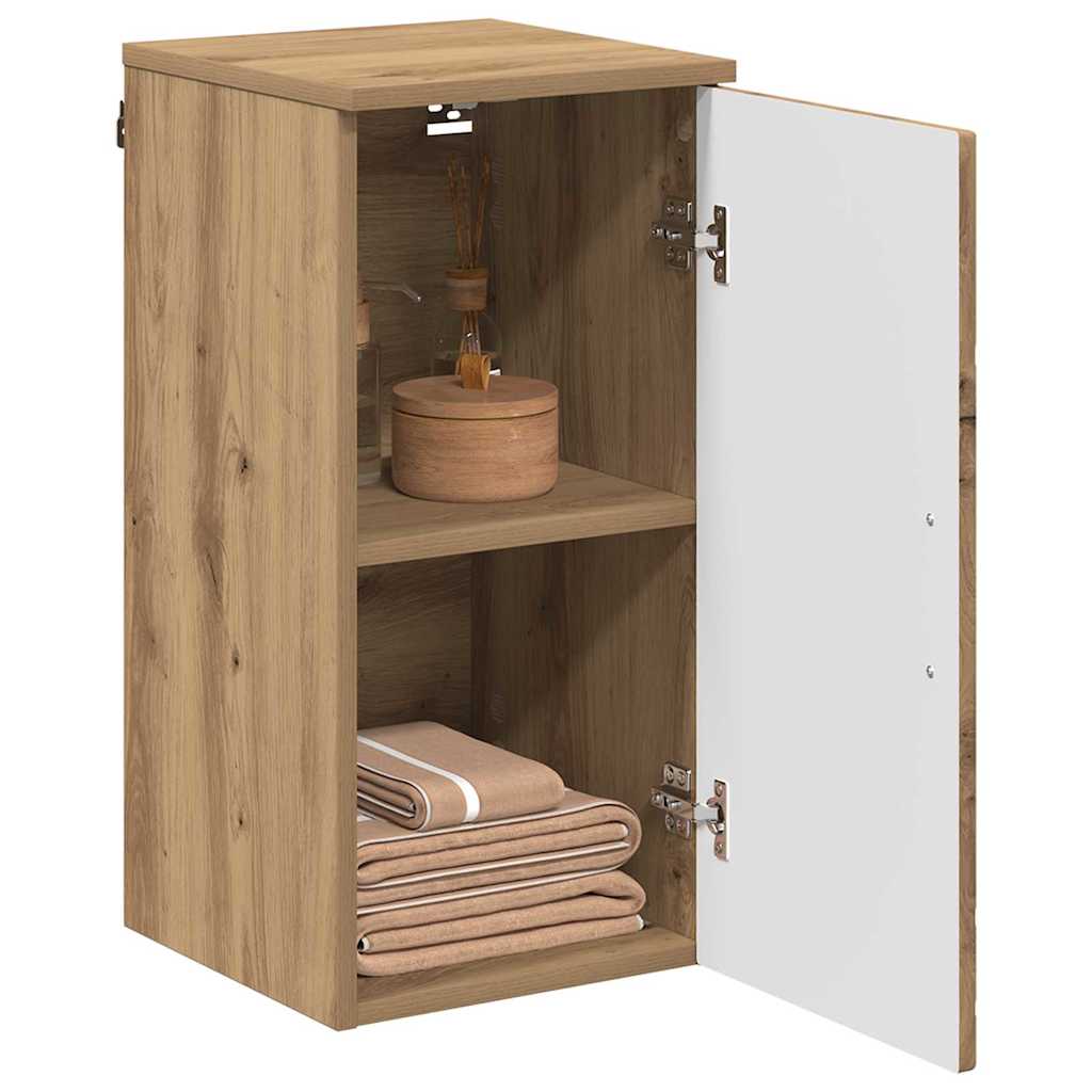 Mobile da Bagno con porta Rovere artigianale 30 x 31,5 x 61 cm