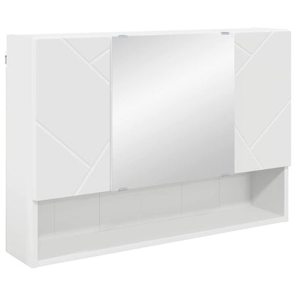 Mobiletto per specchio Bianco 80 x 17 x 55 cm Legno multistrato