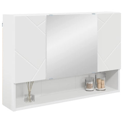 Mobiletto per specchio Bianco 80 x 17 x 55 cm Legno multistrato