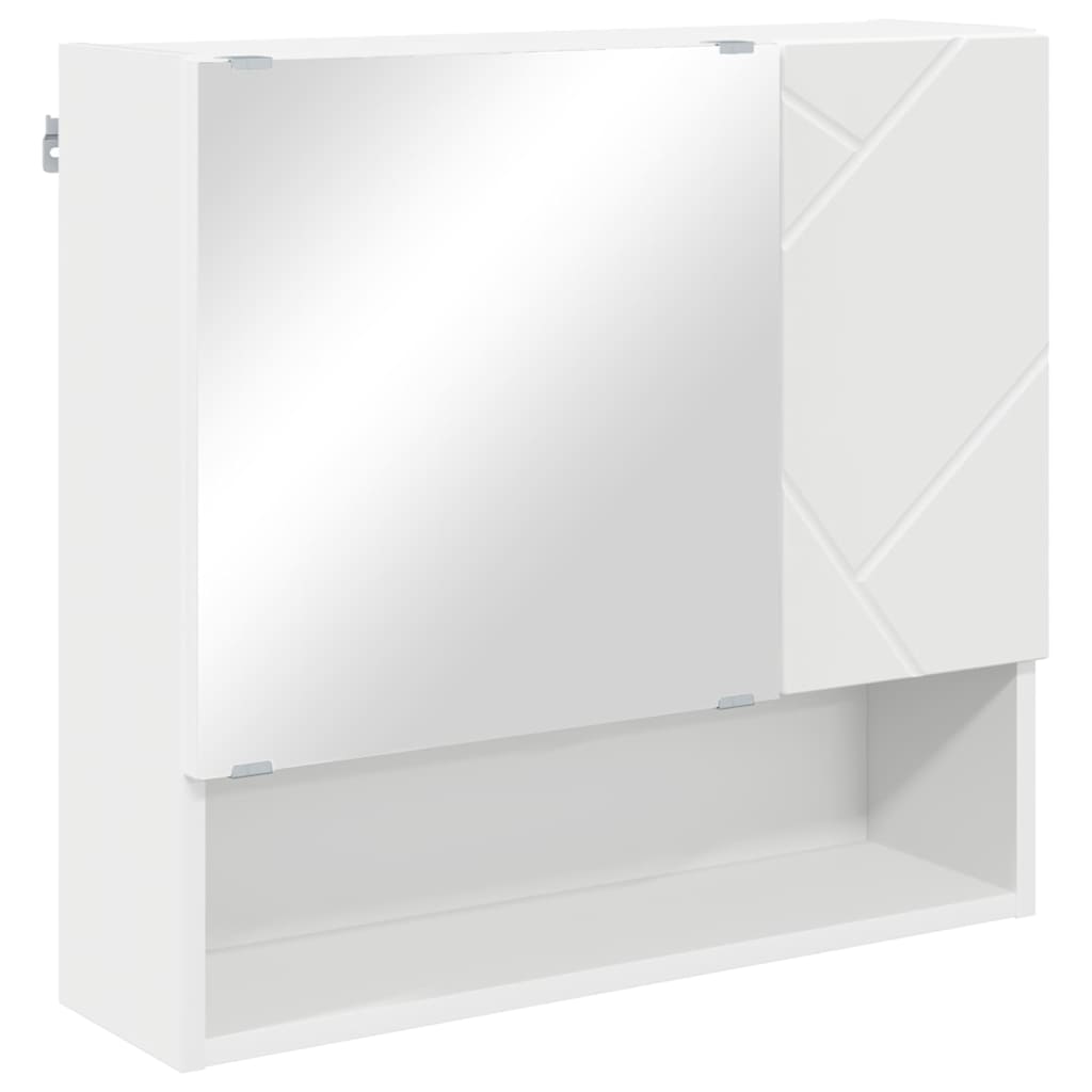 Mobiletto per specchio Bianco 59 x 17 x 55 cm Legno multistrato