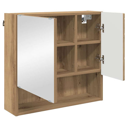 Mobiletto per specchio Rovere artigianale 59 x 17 x 55 cm