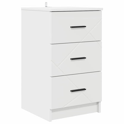 Armadio da Notte Bianco 38 x 38 x 66 cm Legno multistrato