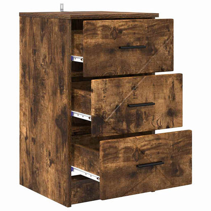Armadio da Notte Rovere fumo 38 x 38 x 66 cm Legno multistrato