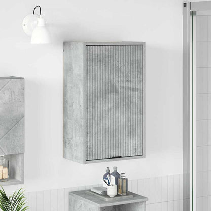 Mobile da Bagno con porta Grigio cemento 39 x 23,5 x 65 cm