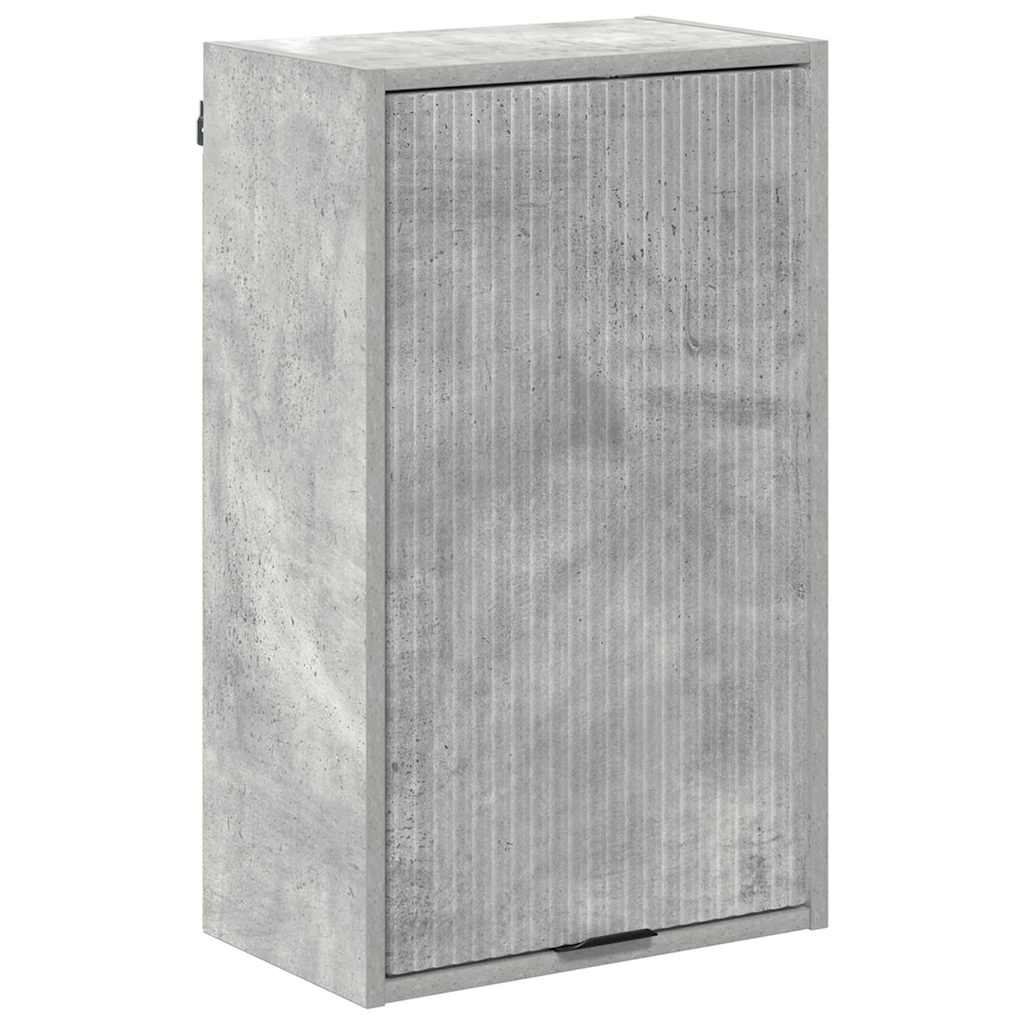Mobile da Bagno con porta Grigio cemento 39 x 23,5 x 65 cm