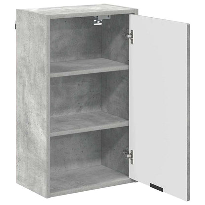 Mobile da Bagno con porta Grigio cemento 39 x 23,5 x 65 cm