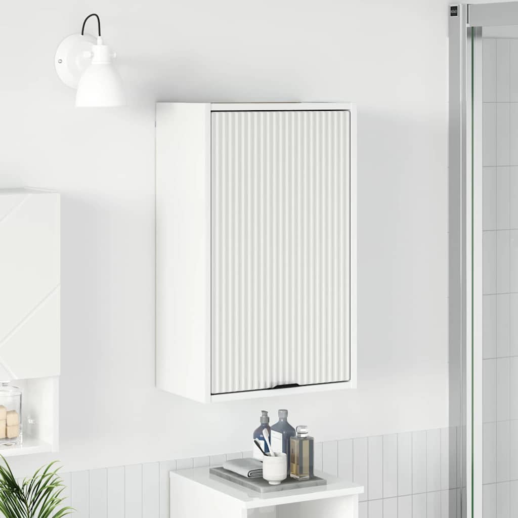 Mobile da Bagno con porta Bianco Lucido 39 x 23,5 x 65 cm