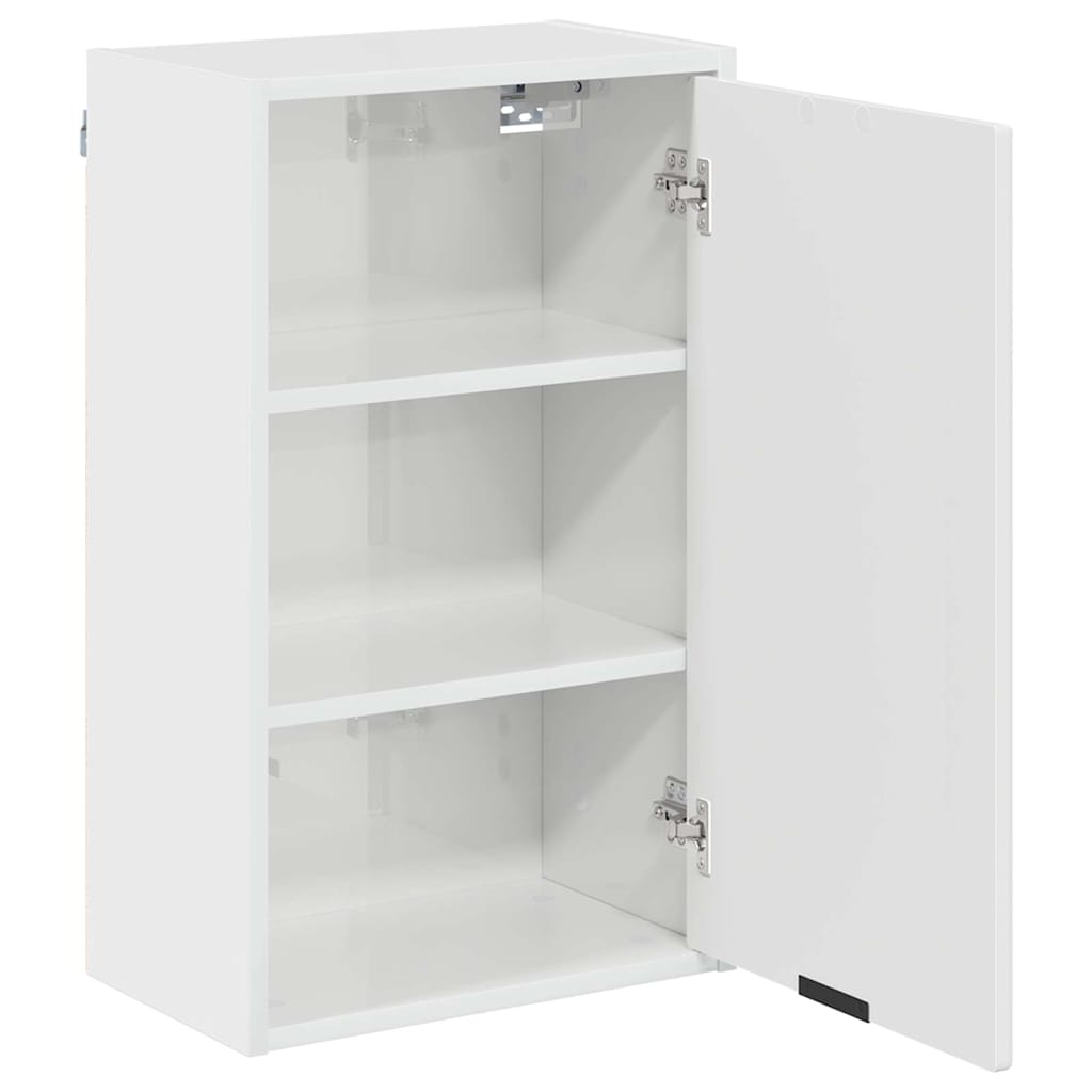 Mobile da Bagno con porta Bianco Lucido 39 x 23,5 x 65 cm