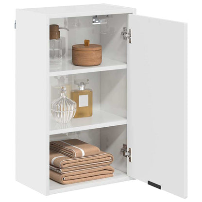 Mobile da Bagno con porta Bianco Lucido 39 x 23,5 x 65 cm