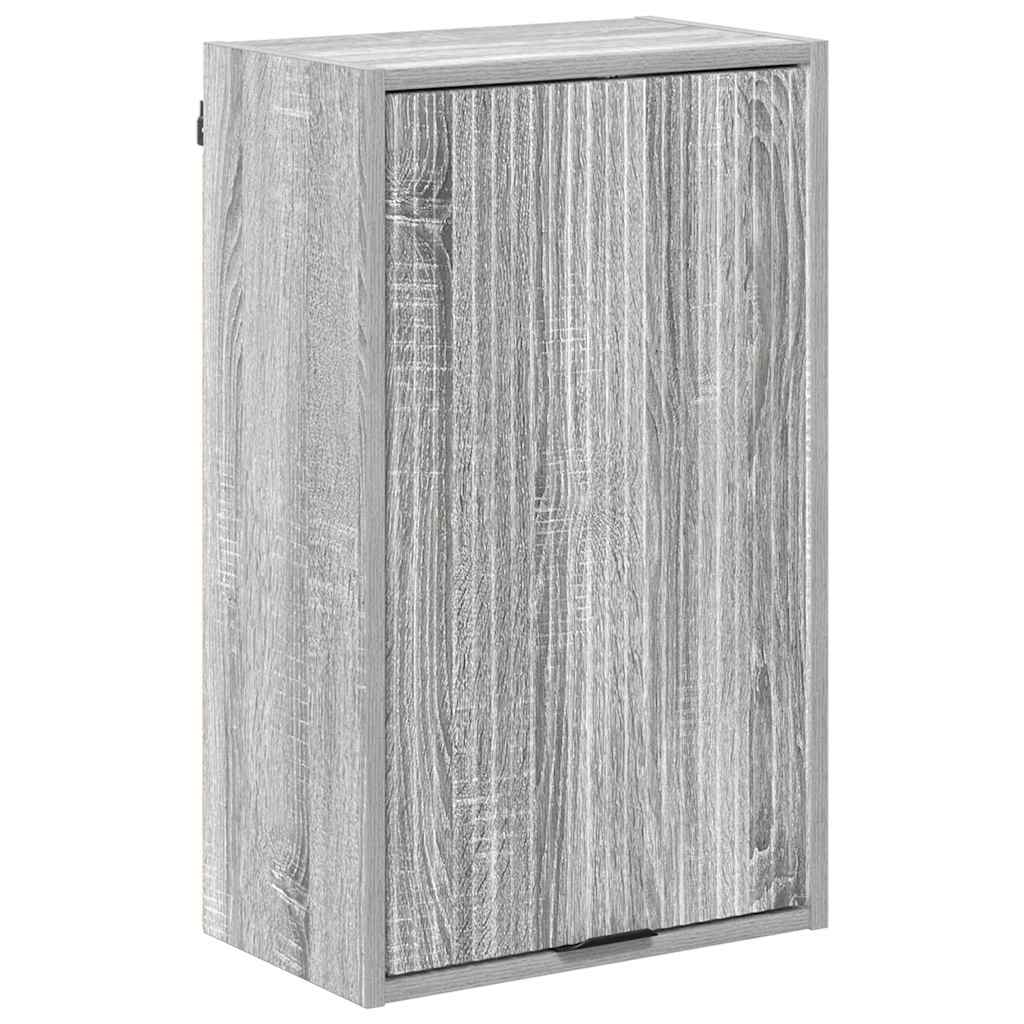Mobile da Bagno con porta Grigio Sonoma 39 x 23,5 x 65 cm