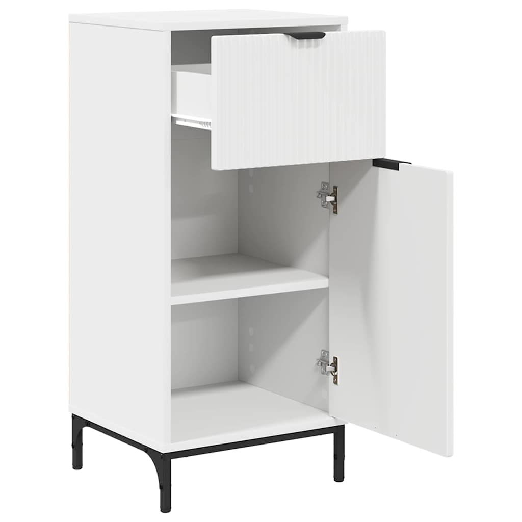 Mobile da Bagno con cassetto con porta Bianco 39,5 x 36 x 88 cm