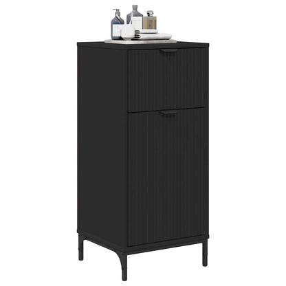 Mobile da Bagno con cassetto con porta Nero 39,5 x 36 x 88 cm