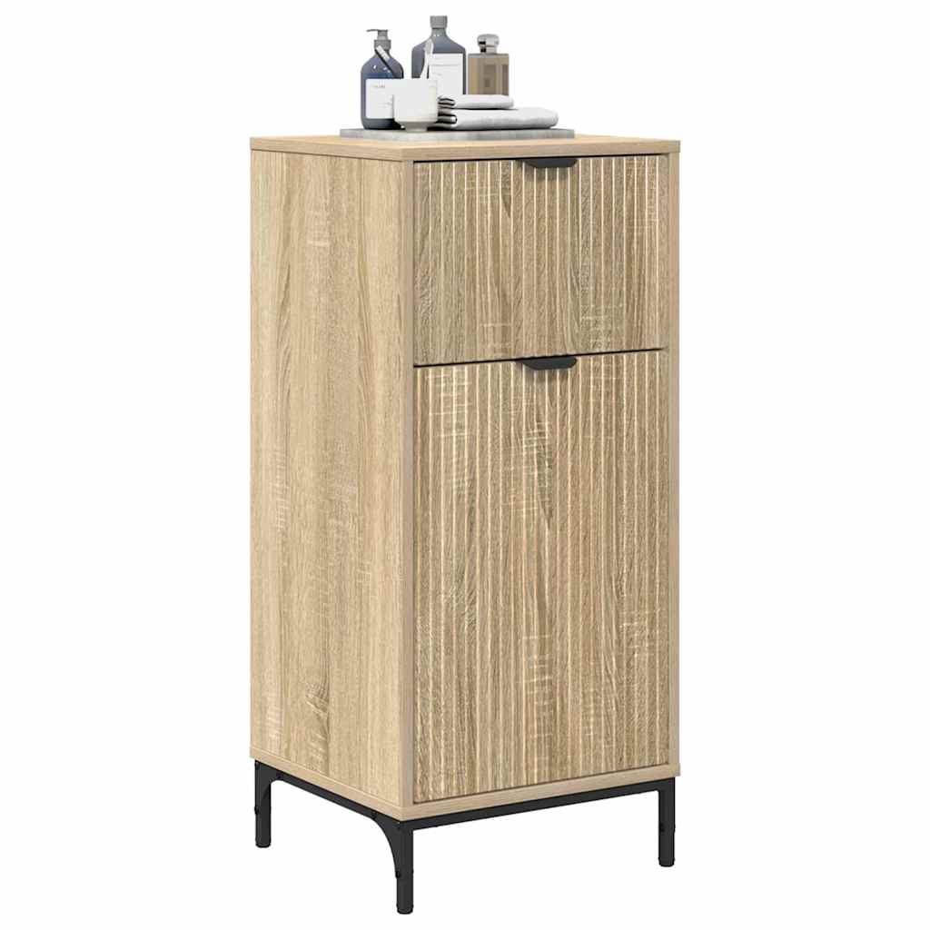 Mobile da Bagno con cassetto Rovere Sonoma 39,5 x 36 x 88 cm