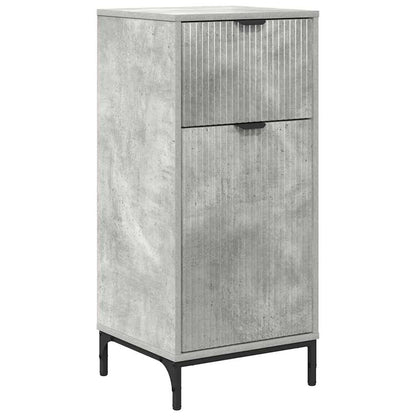 Mobile da Bagno con cassetto Grigio cemento 39,5 x 36 x 88 cm