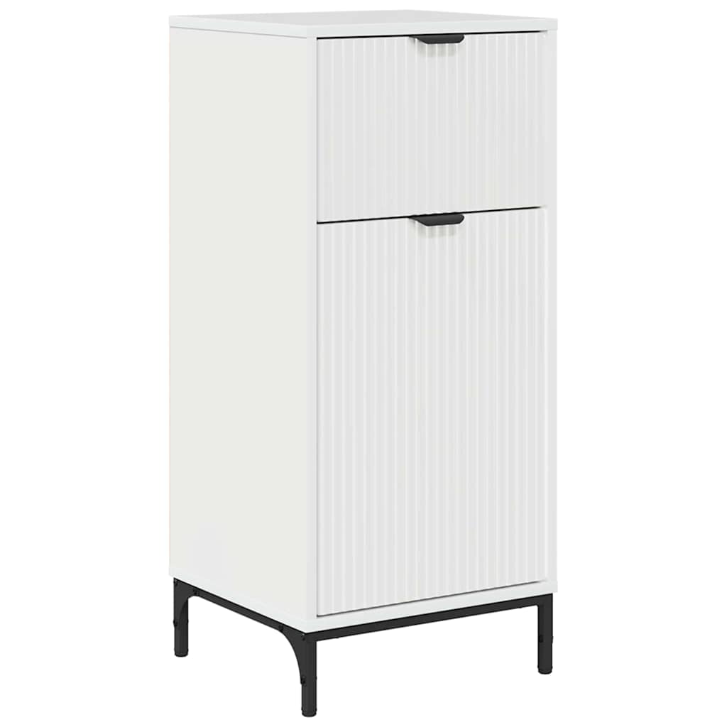 Mobile da Bagno con cassetto Bianco Lucido 39,5 x 36 x 88 cm