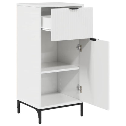 Mobile da Bagno con cassetto Bianco Lucido 39,5 x 36 x 88 cm