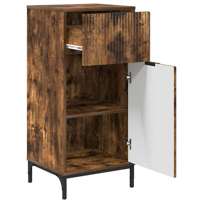 Mobile da Bagno con cassetto Rovere fumÃ© 39,5 x 36 x 88 cm