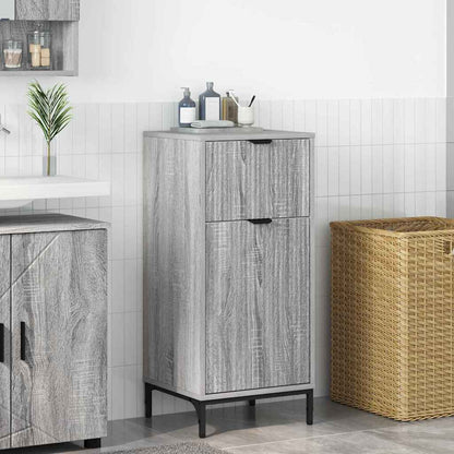 Mobile da Bagno con cassetto Grigio Sonoma 39,5 x 36 x 88 cm