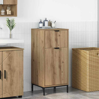 Mobile da Bagno con porta Rovere artigianale 39,5 x 36 x 88 cm