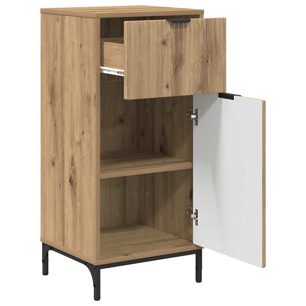 Mobile da Bagno con porta Rovere artigianale 39,5 x 36 x 88 cm