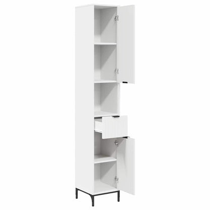 Mobile da Bagno con cassetto Bianco 31,5 x 33 x 190 cm