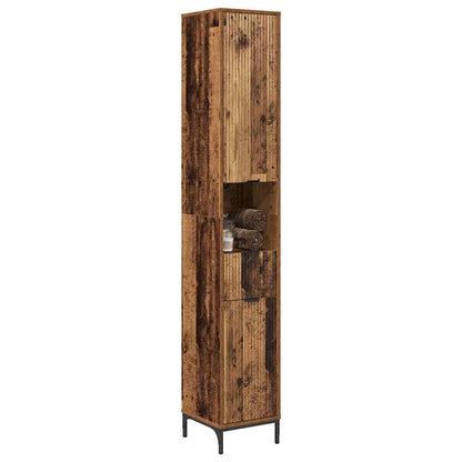 Mobile da Bagno con cassetto Legno vecchio 31,5 x 33 x 190 cm