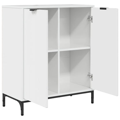 Credenza Bianco Lucido 69,5 x 33 x 82 cm Legno multistrato