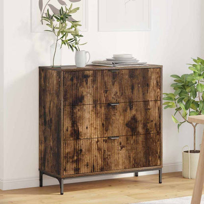 Credenza Rovere fumÃ© 79,5 x 33 x 82 cm Legno multistrato