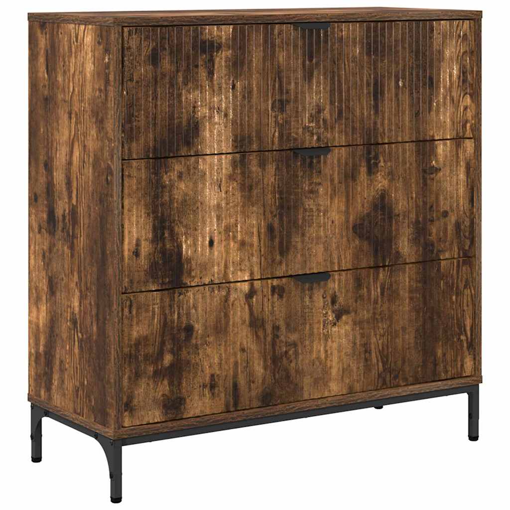 Credenza Rovere fumÃ© 79,5 x 33 x 82 cm Legno multistrato