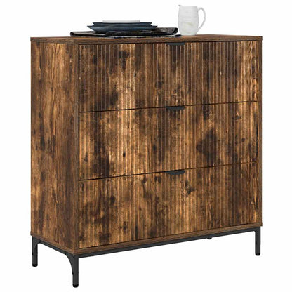 Credenza Rovere fumÃ© 79,5 x 33 x 82 cm Legno multistrato
