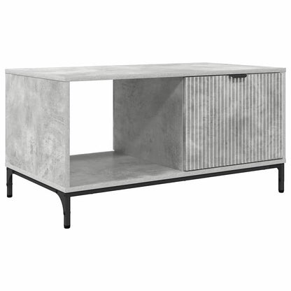 Tavolino da salotto con cassetto Grigio cemento 90 x 49 x 46 cm