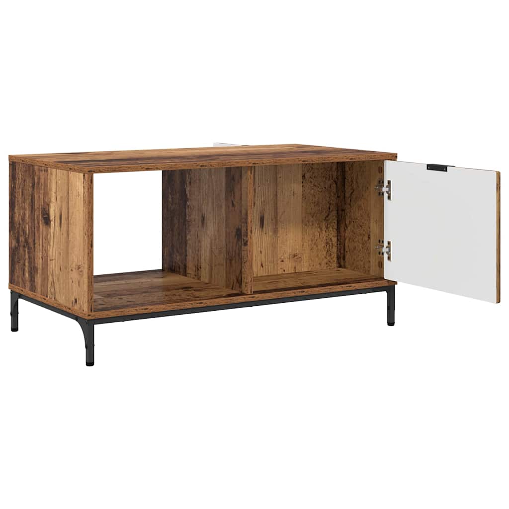 Tavolino da salotto con cassetto Legno vecchio 90 x 49 x 46 cm