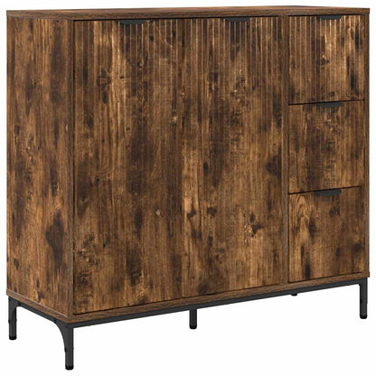 Credenza Rovere fumÃ© 89,5 x 33 x 82 cm Legno multistrato