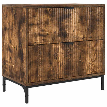 Comodino Rovere fumo 63.5 x 36 x 61 cm Legno multistrato