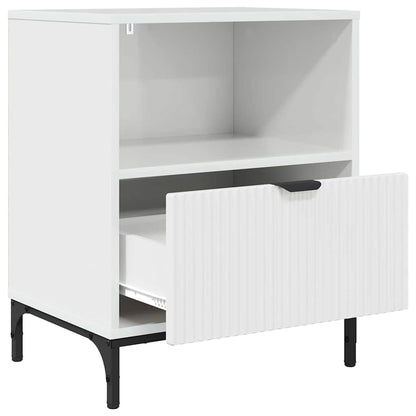 Armadio da Notte 2 pcs Bianco lucido 49 x 36 x 61 cm