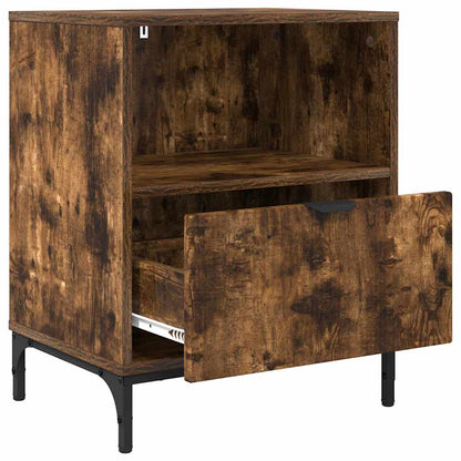 Armadio da Notte Rovere fumo 49 x 36 x 61 cm Legno multistrato