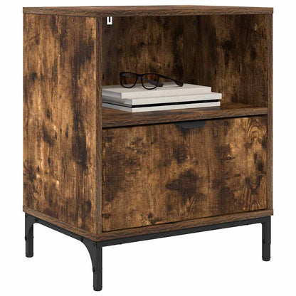 Armadio da Notte Rovere fumo 49 x 36 x 61 cm Legno multistrato