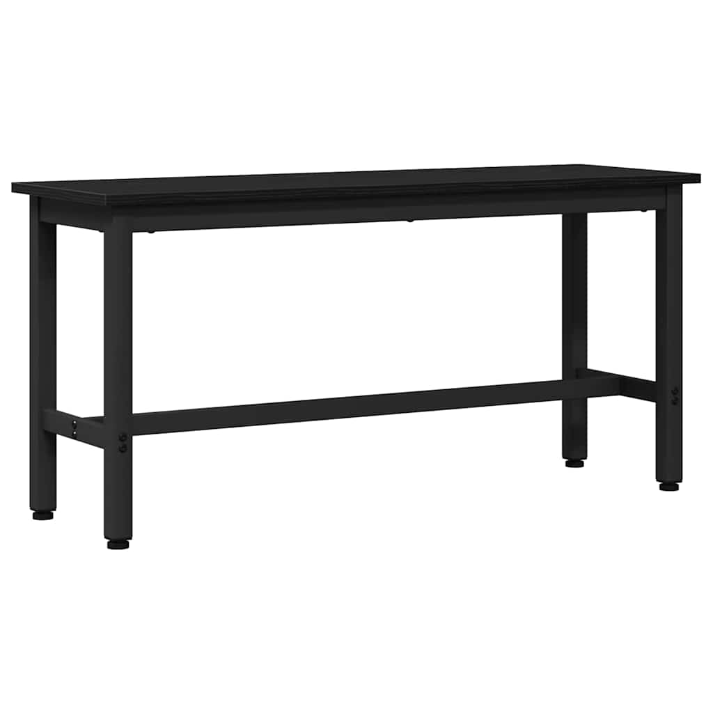 Panchina da pranzo Rovere Nero 100 x 32,5 x 48,5 cm