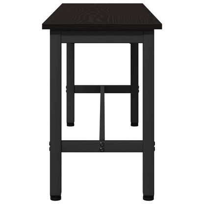 Panchina da pranzo Rovere Nero 100 x 32,5 x 48,5 cm