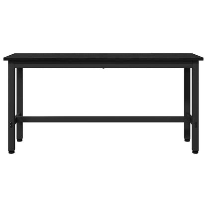 Panchina da pranzo 2 pcs Rovere Nero 100 x 32,5 x 48,5 cm