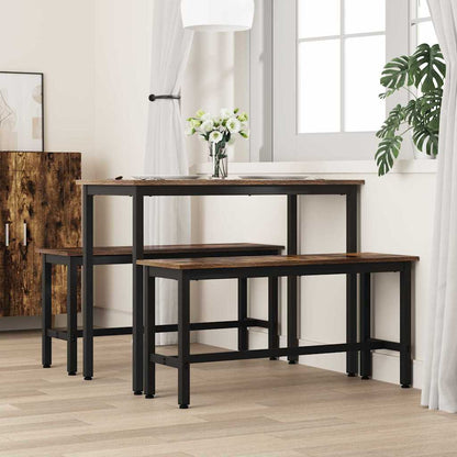 Panchina da pranzo Rovere fumÃ© 100 x 32,5 x 48,5 cm