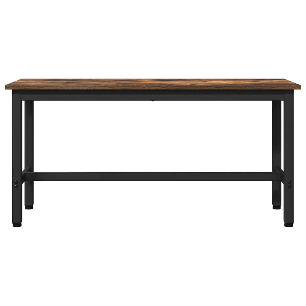 Panchina da pranzo 2 pcs Rovere fumÃ© 100 x 32,5 x 48,5 cm