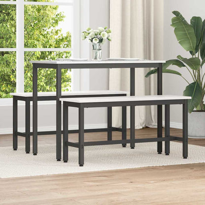 Panchina da pranzo Bianco 100 x 32,5 x 49 cm