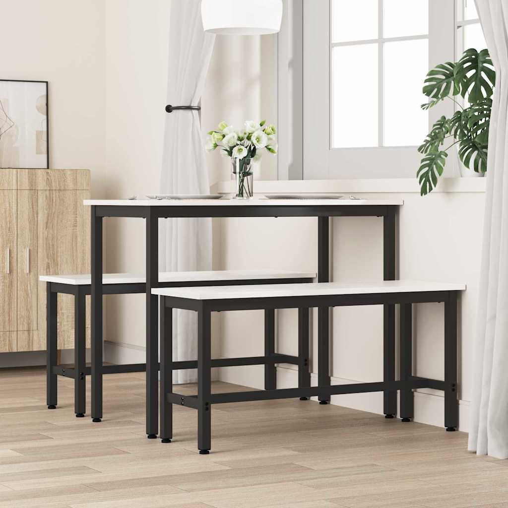 Panchina da pranzo Bianco 100 x 32,5 x 49 cm