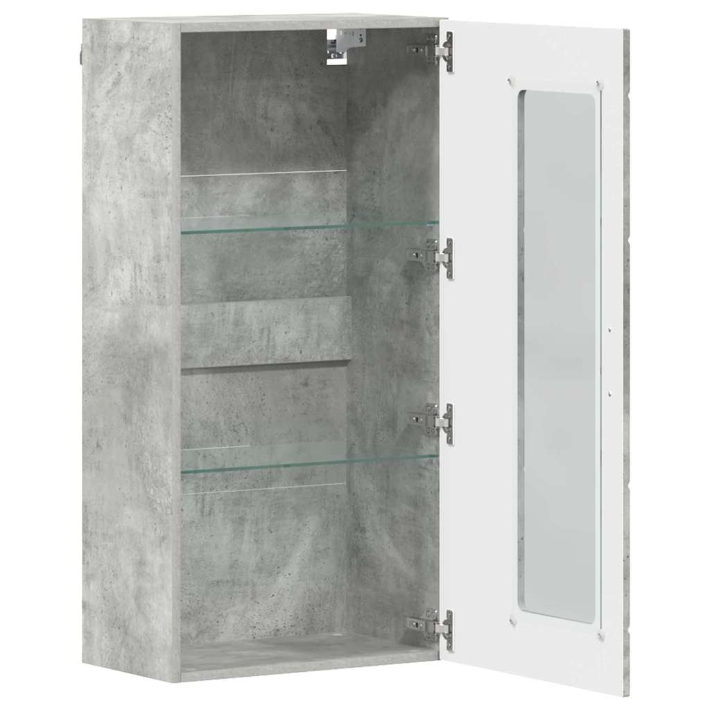 Armadio in Legno Grigio cemento 50 x 29 x 100 cm