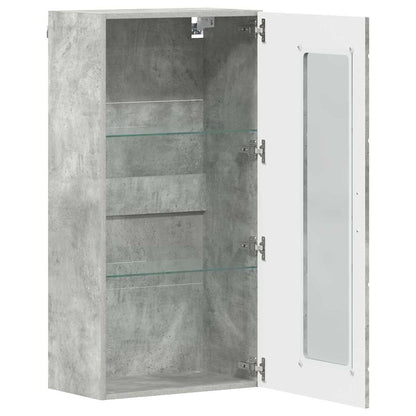 Armadio in Legno Grigio cemento 50 x 29 x 100 cm