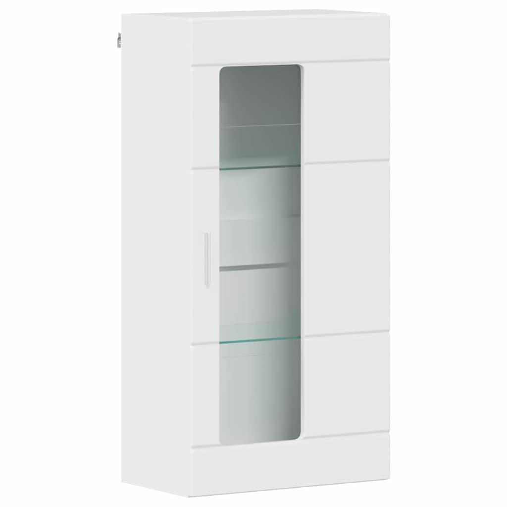 Armadio in Legno Bianco Lucido 50 x 29 x 100 cm
