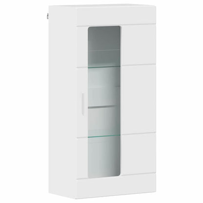 Armadio in Legno Bianco Lucido 50 x 29 x 100 cm